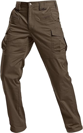 CQR Men's Flex Stretch Tactical Pants for Outdoor Activities