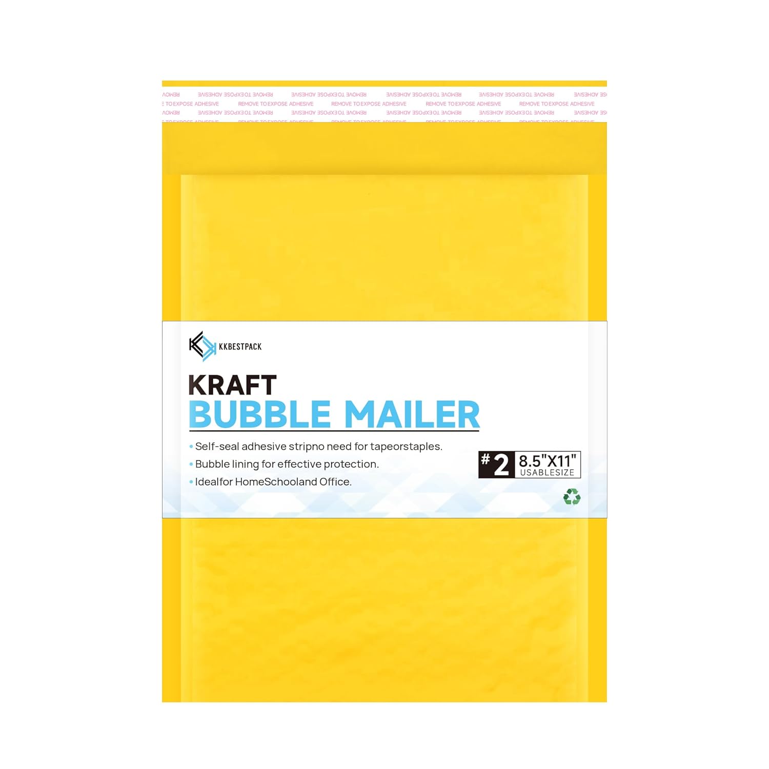 Kraft Bubble Mailers #2 - Durable Self-Seal Padded Envelopes