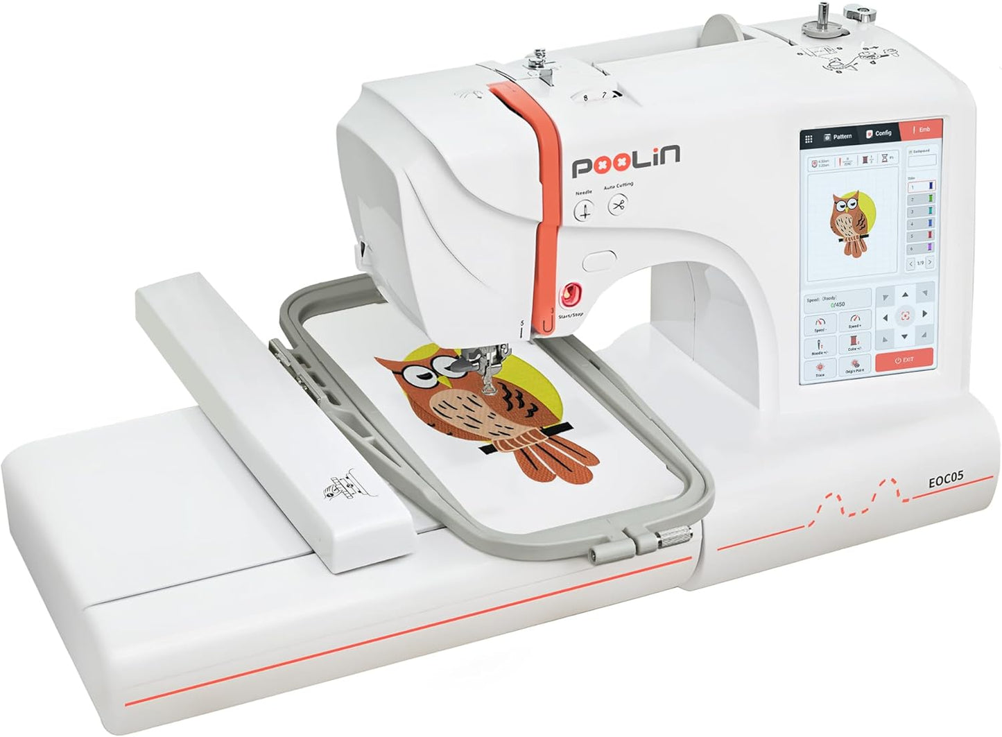 Large Hoop Computerized Embroidery Machine - Beginner-Friendly!