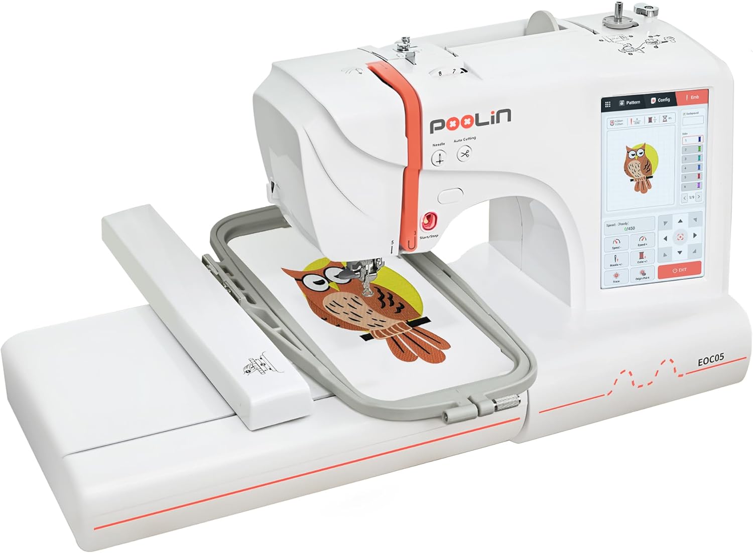 Large Hoop Computerized Embroidery Machine - Beginner-Friendly!