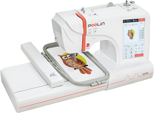Large Hoop Computerized Embroidery Machine - Beginner-Friendly!