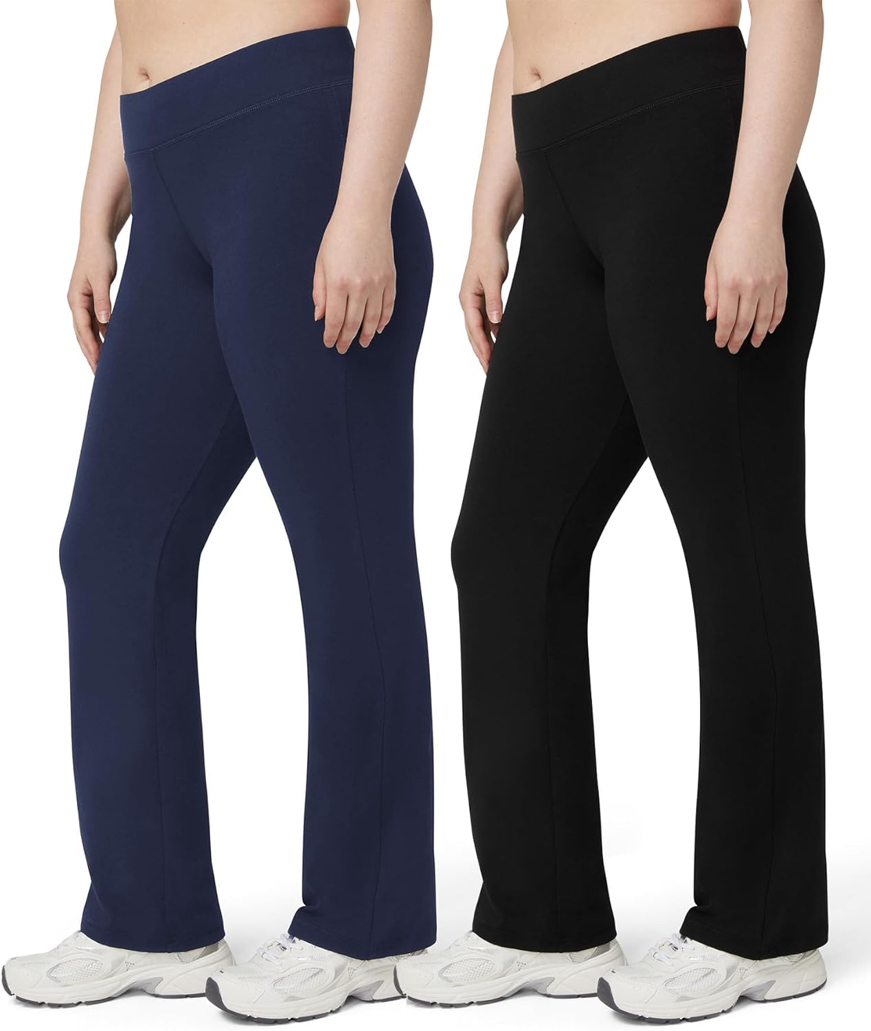 No Nonsense Lounge Yoga Pants: Comfortable Flared Cotton Leggings