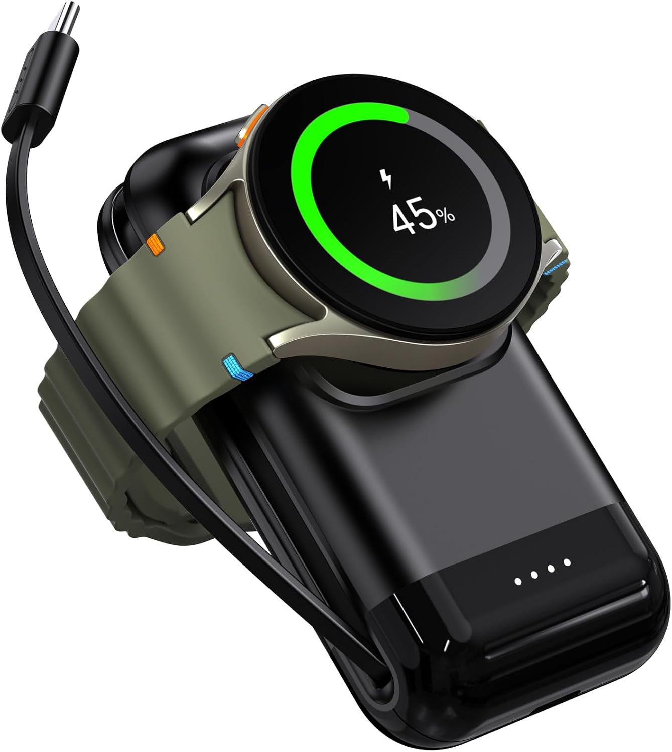 Ultra-Portable 2-in-1 Watch & Phone Charger by Phelinta