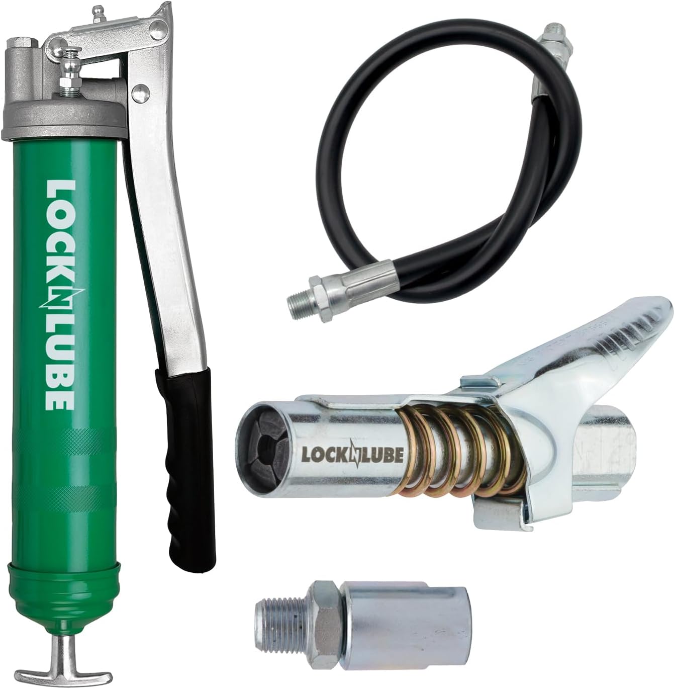 LockNLube Lever Grip Grease Gun for Effortless Greasing Tasks