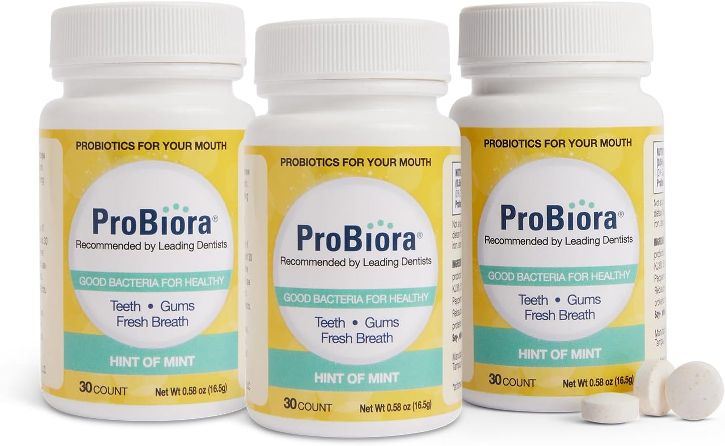 ProBiora Oral-Care Chewable Probiotic Tablets for Healthier Teeth
