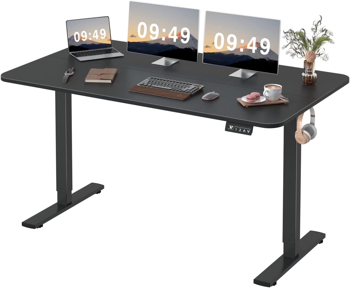 Furmax Electric Height Adjustable Sit-Stand Desk for Productivity