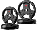 GIKPAL Olympic Weight Plates Set 2-in Rubber Plates - Quiet Home Gym