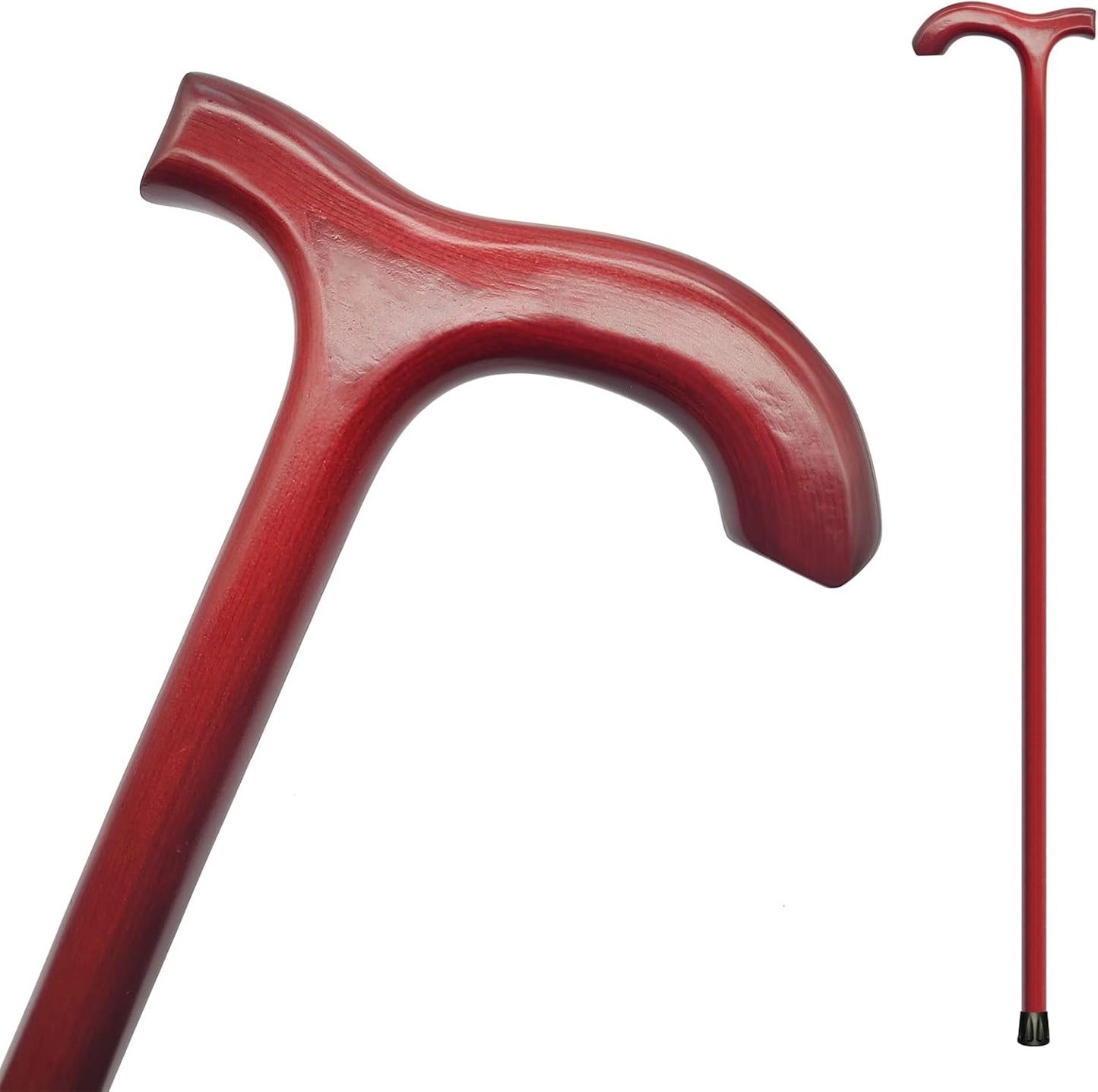 FLYDRUM Wooden Walking Cane for Men and Women, 36 Inch Stick
