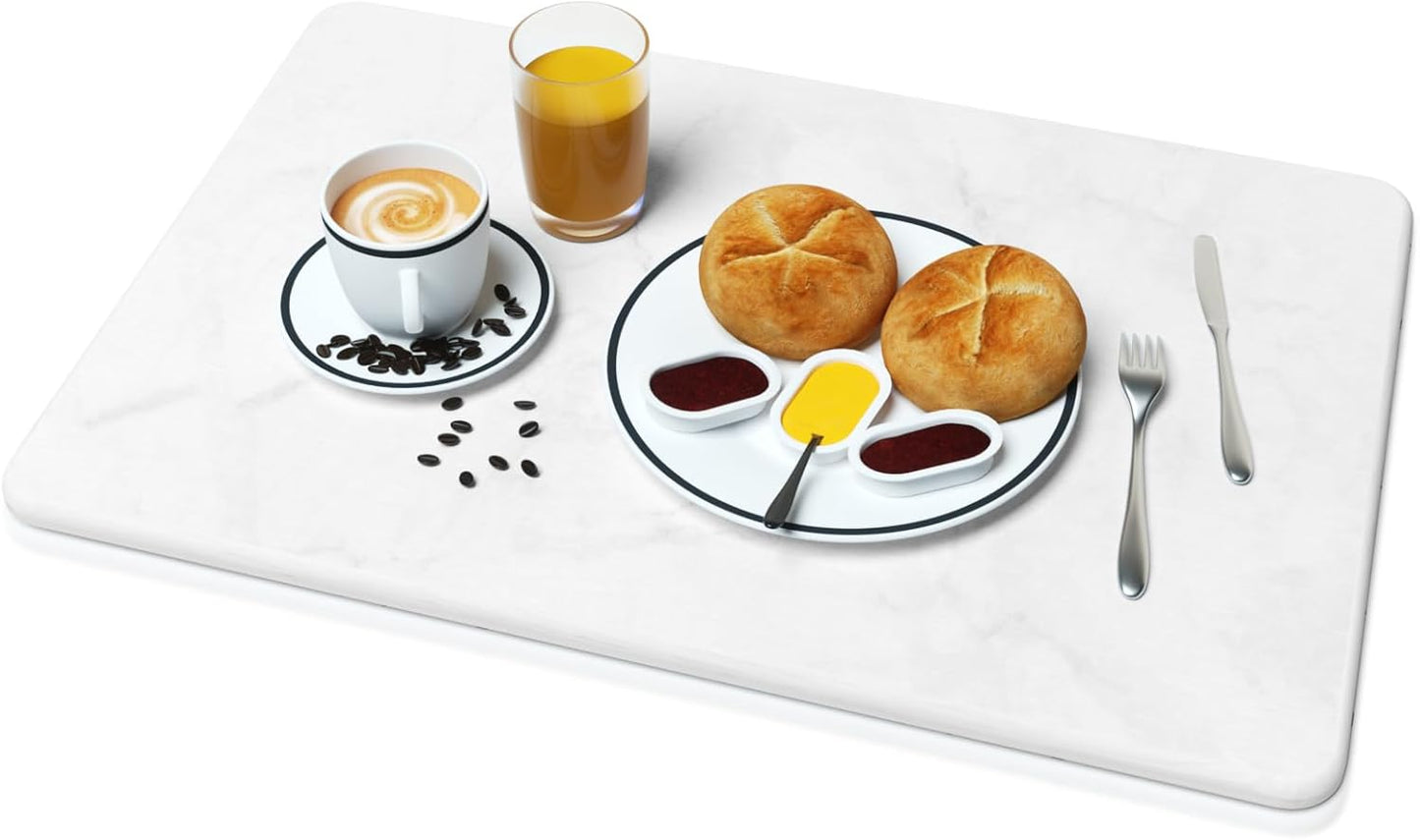 Large Stone Dish Drying Mat for Kitchen Counter, Quick Drying