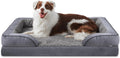 Orthopedic Large Dog Bed with Bolster - Supportive Egg-Crate Foam