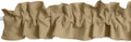 Solid Poplin Sleeve Topper Valance 120in x 9in - Soft Beige
