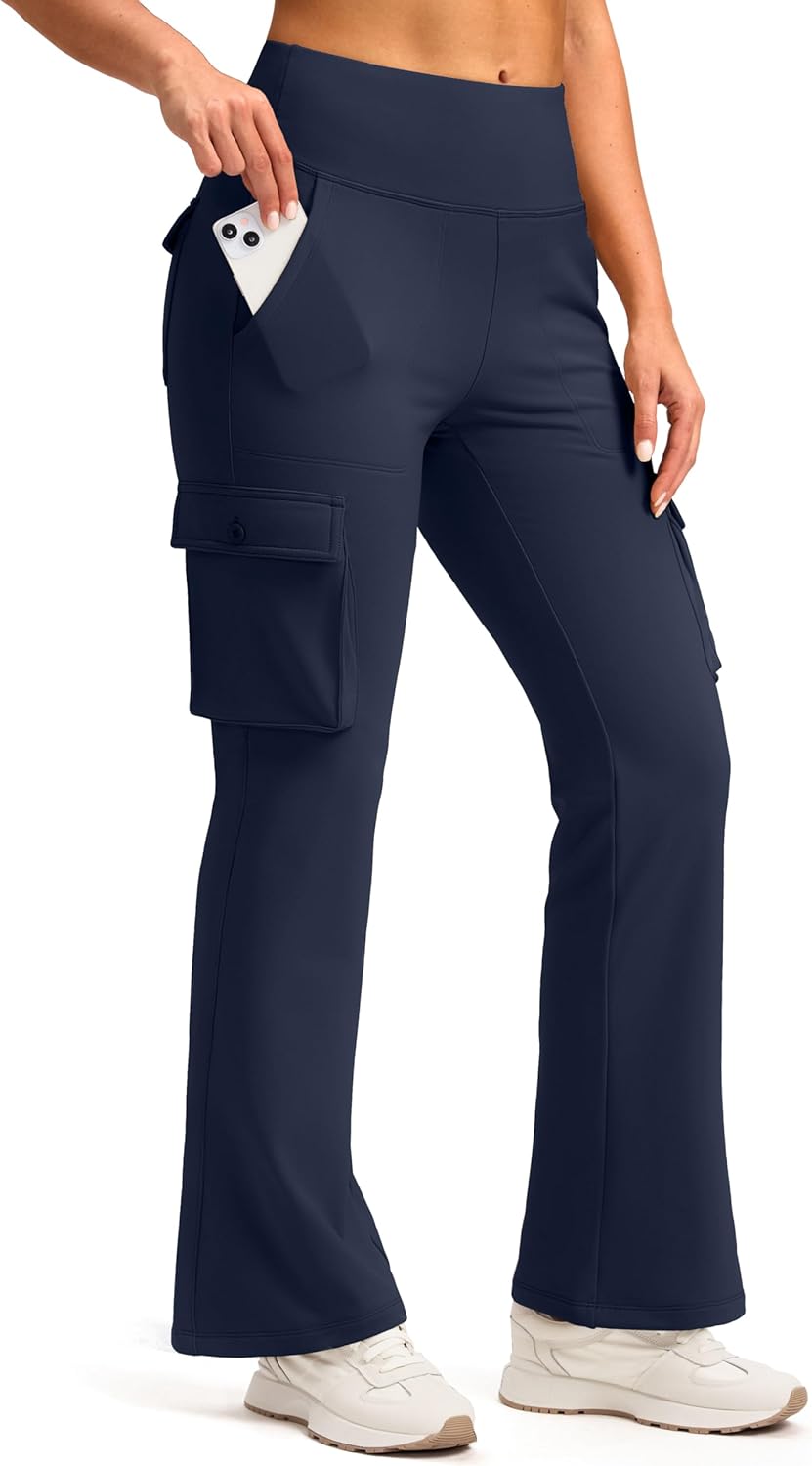 G Gradual Women's High Waist Yoga Pants with 6 Pockets for Style