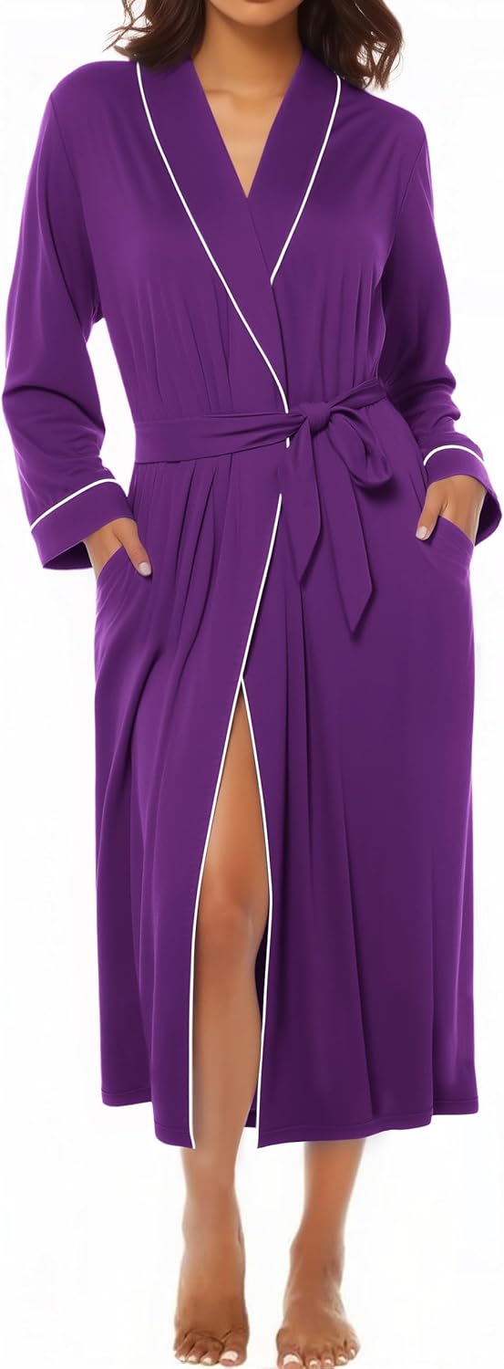 Ekouaer Kimono Robes for Women - Soft Lightweight Bathrobe