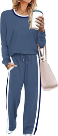WIHOLL 2 Piece Lounge Sets for Women - Comfortable Long Sleeve Jewelry