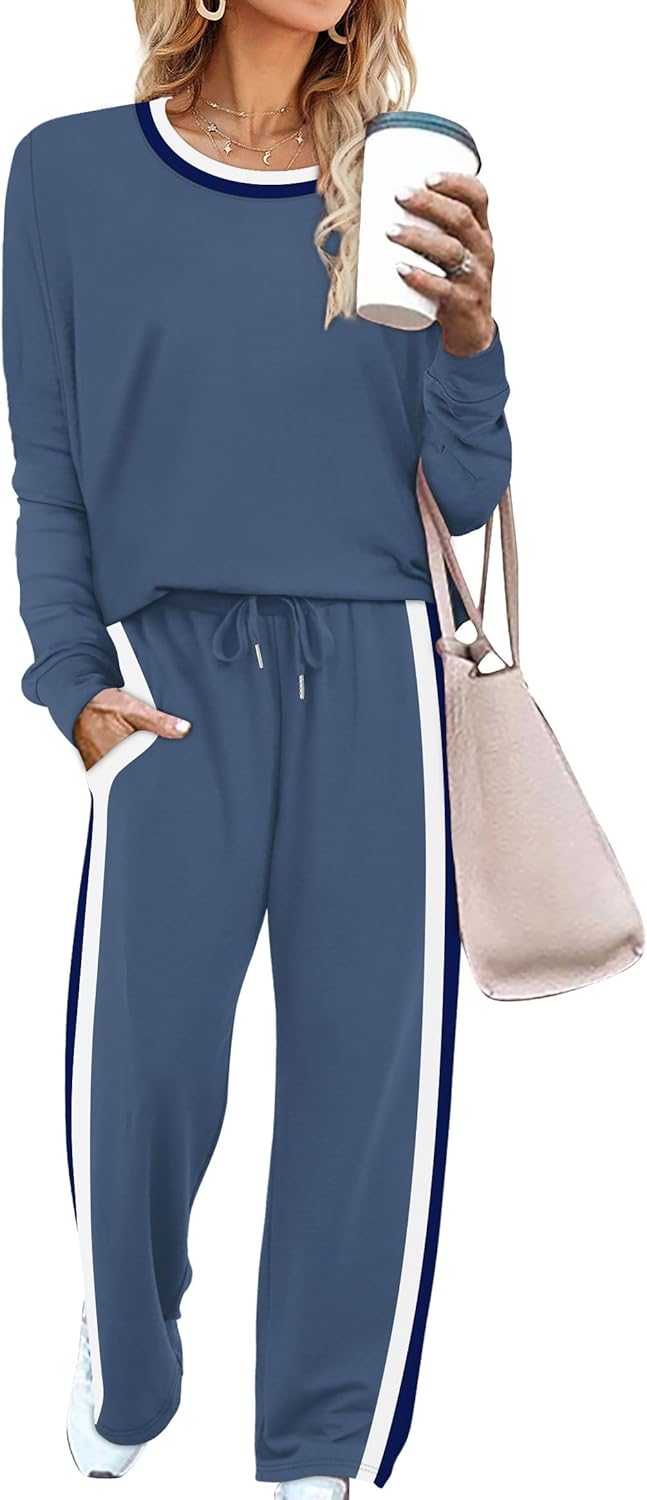 Comfortable 2 Piece Lounge Sets for Women with Pockets
