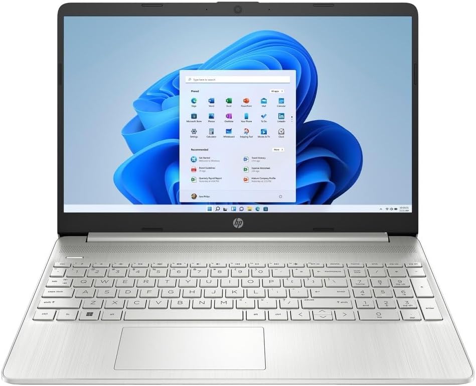 HP 15 Slim Laptop with Intel i3-1115G4 and 8GB RAM
