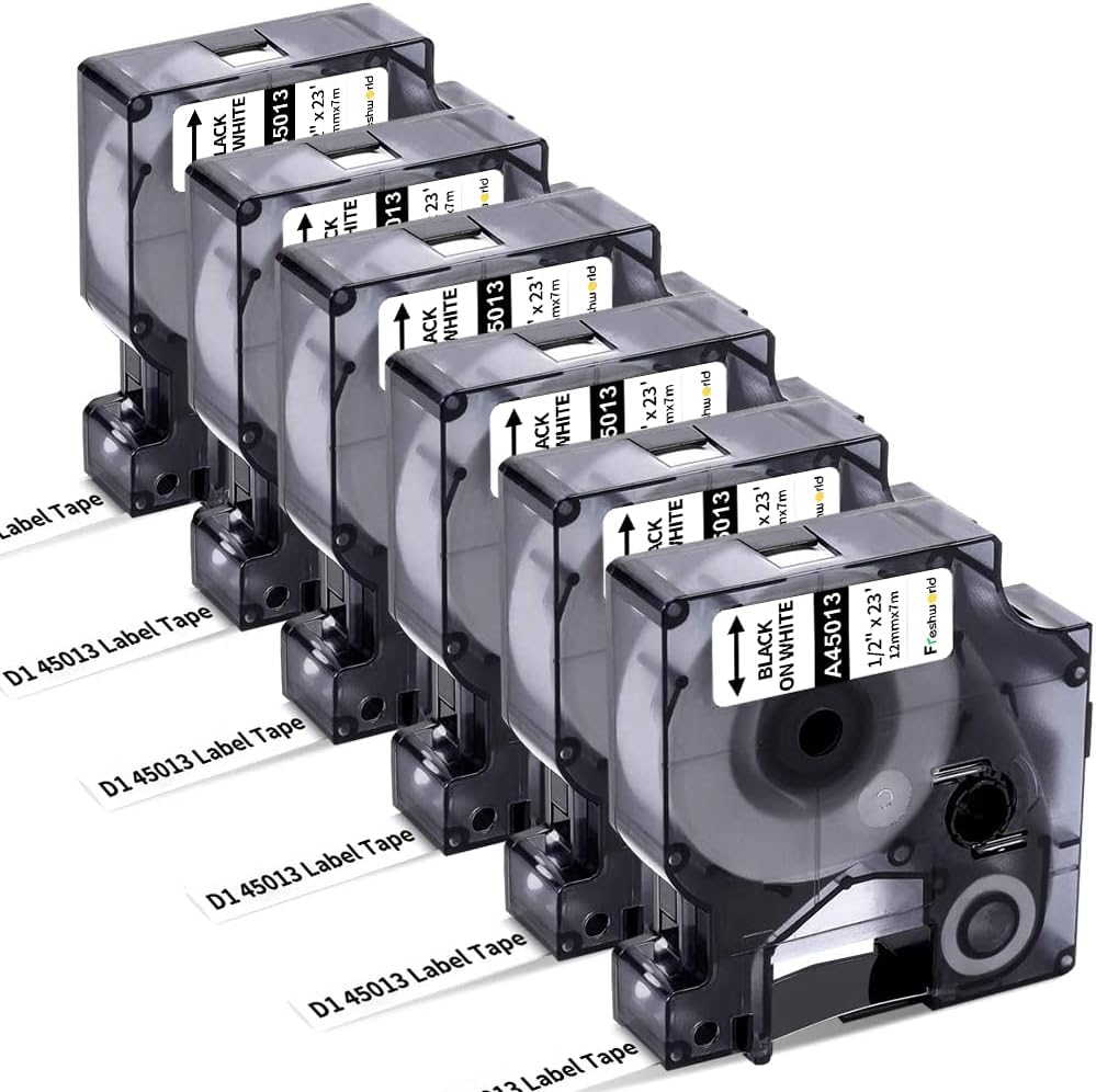 Effortlessly Organize with 6-Pack Dymo D1 Label Tape
