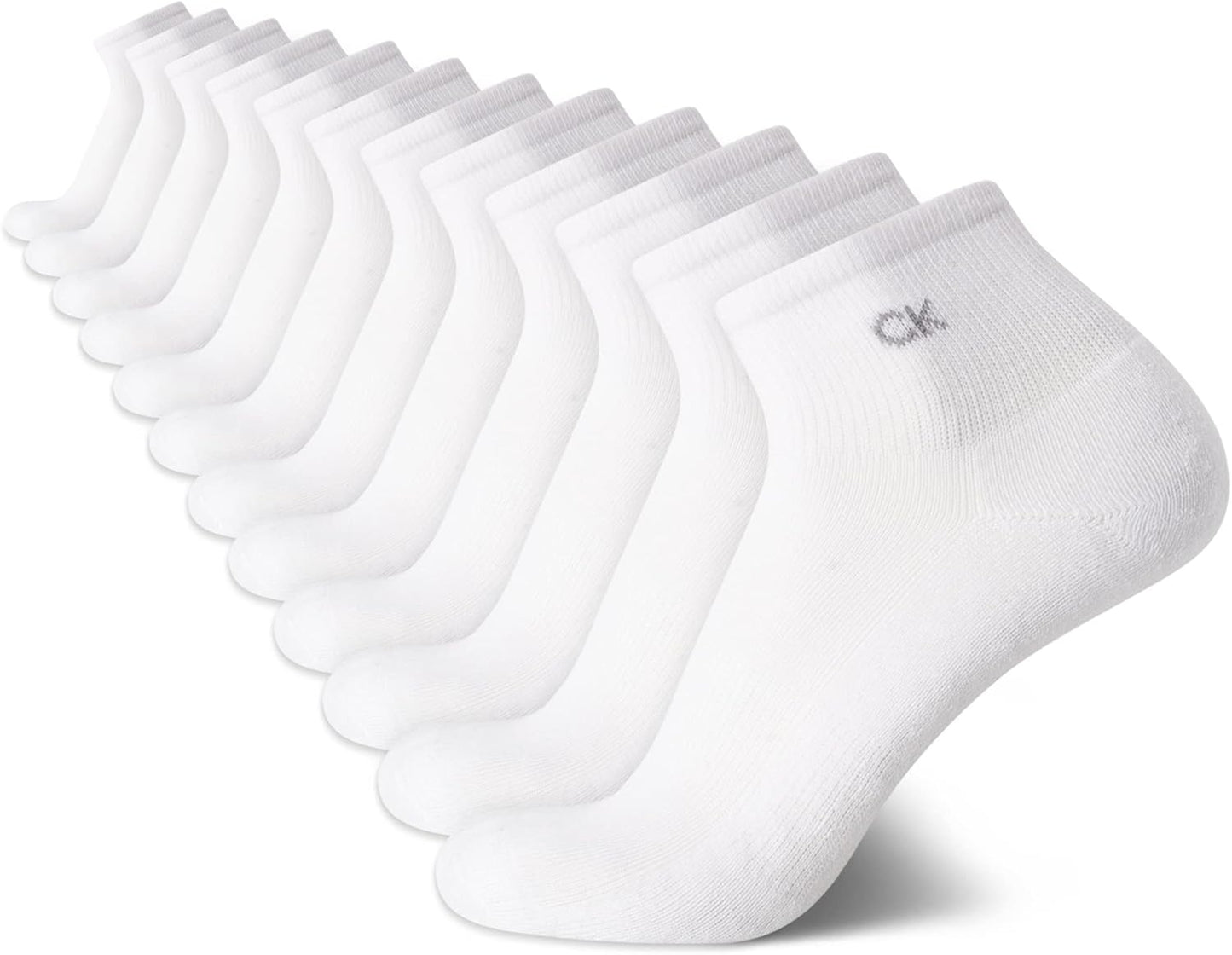 Calvin Klein Men's High Quarter Socks - Cushioned Comfort Pack