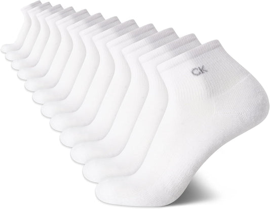Calvin Klein Men's High Quarter Socks - Cushioned Comfort Pack