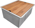 Ruvati 18 x 19 in Undermount Workstation Bar Prep Sink - Integrated