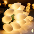 Vintage C9 LED Christmas Lights Outdoor, 25 ft Warm White - Retro Look
