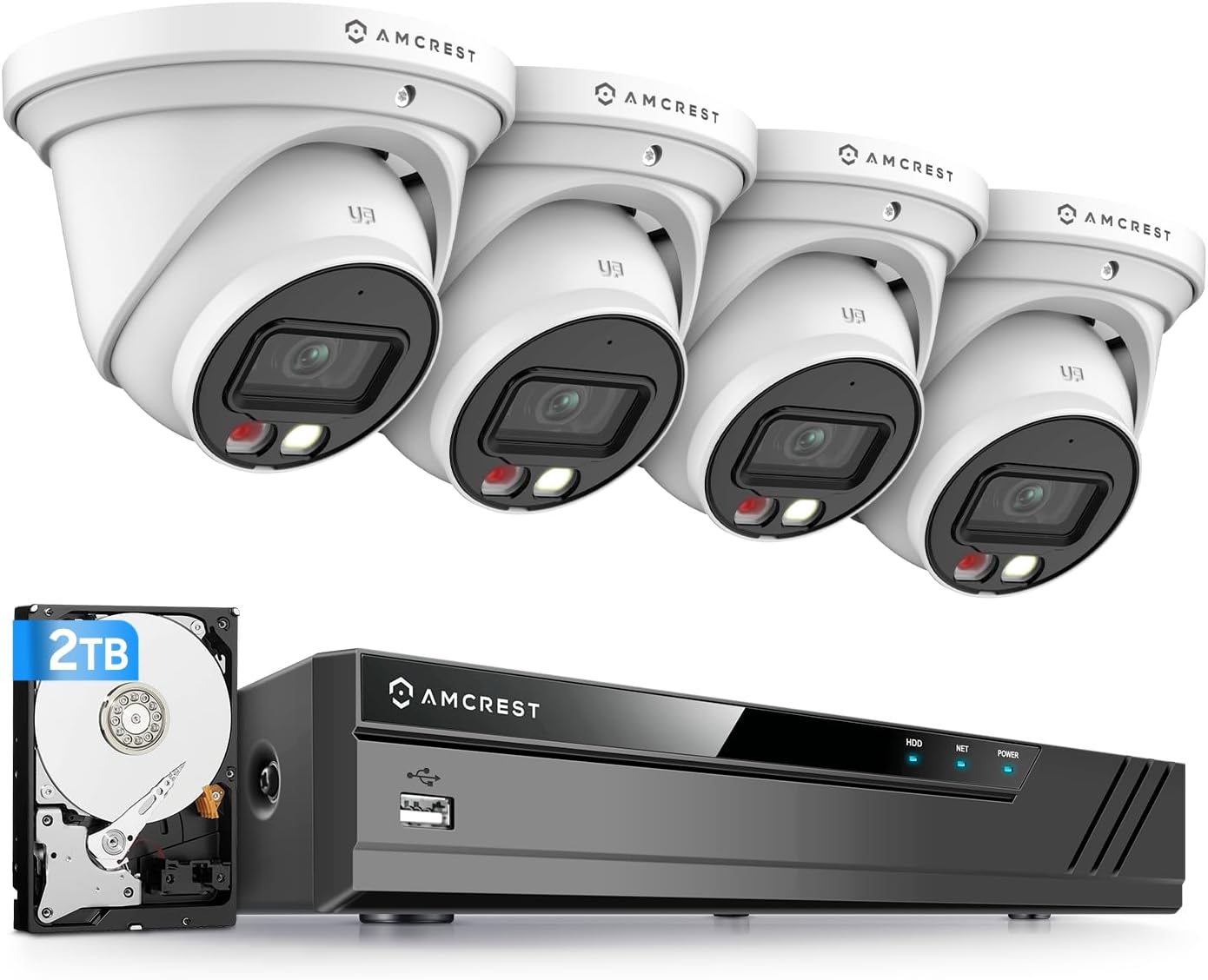 5MP Security Camera System with 4K NVR and Night Vision Features