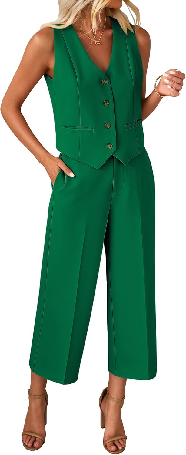 Luvamia Pant Suits for Women Dressy Casual 2 Piece Sets