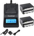 Kastar LCD Fast Charger & Battery Replacement for NP-F970 Series