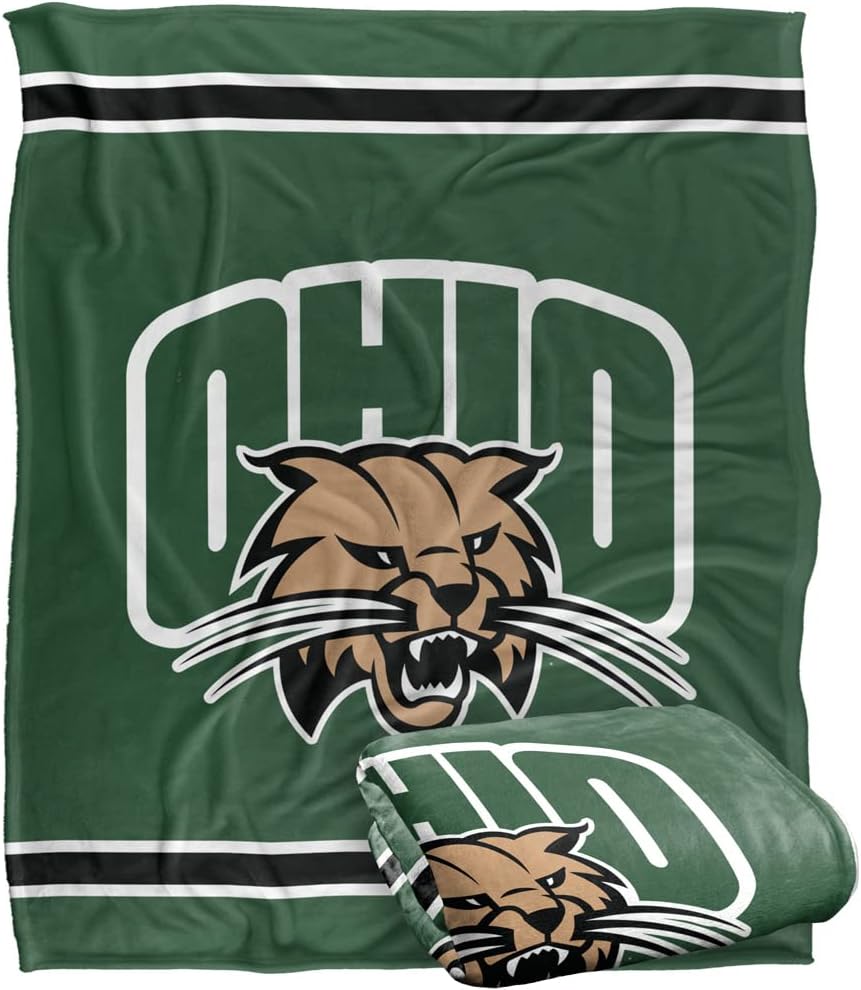 Ohio University Primary Logo Silky Touch Super Soft Throw Blanket