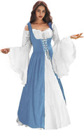 Renaissance Dress for Women Medieval Ren Faire Costume - Brocade Lace