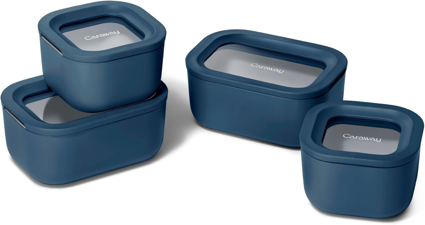 Caraway Mini Food Storage Set - Compact Glass Containers for Freshness