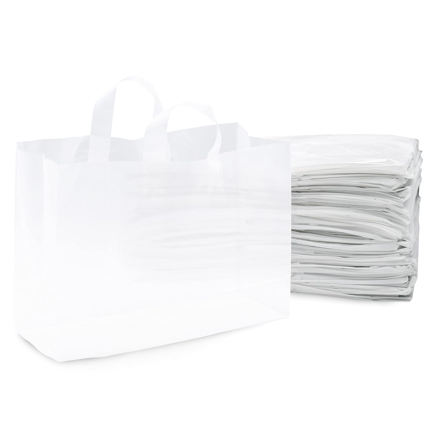 Large Plastic Bags with Handles for Small Business Essentials