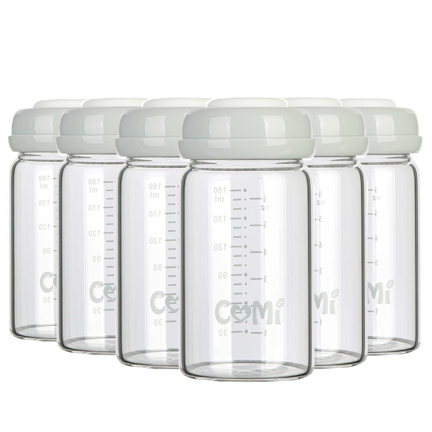 COMI Wide Neck Glass Breastmilk Collection Bottle for Moms