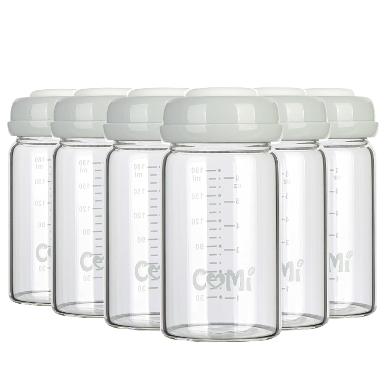 COMI Wide Neck Glass Breastmilk Collection Bottle for Moms