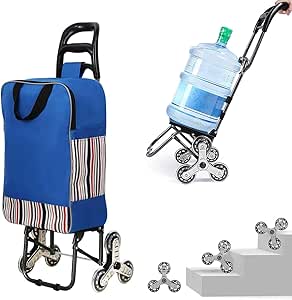 Folding Shopping Cart on Wheels for Grocery Runs and More