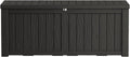 120 Gallon Waterproof Outdoor Storage Box - Large Capacity Deck Box