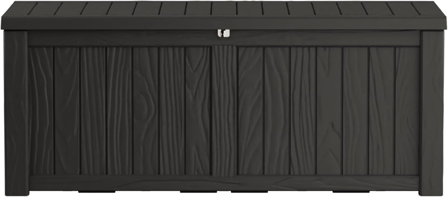 120 Gallon Waterproof Outdoor Storage Box for Garden and Patio