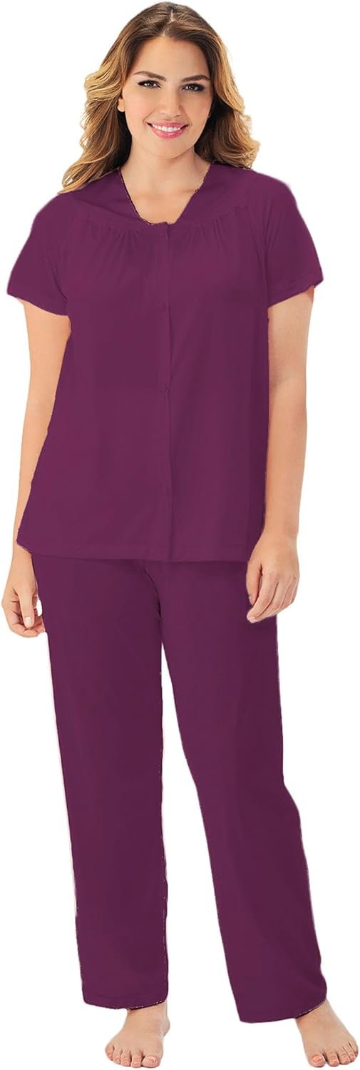 Exquisite Form Women's Short Sleeve Pajama Set for Comfort