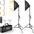 Softbox Lighting Kit 24x24 2-Pack - Bi Color LED Studio Lights
