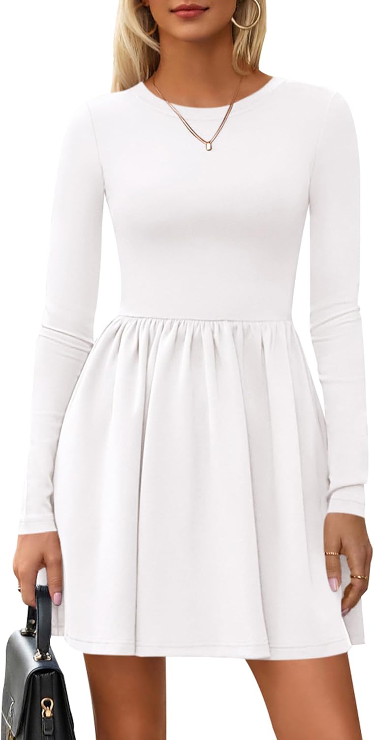 PRETTYGARDEN Women's Long Sleeve Mini Dresses for Fall 2025