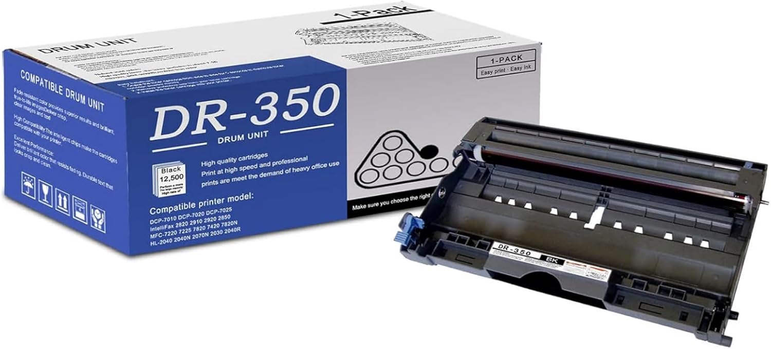 High-Quality Black DR350 Drum Unit for Brother Printers