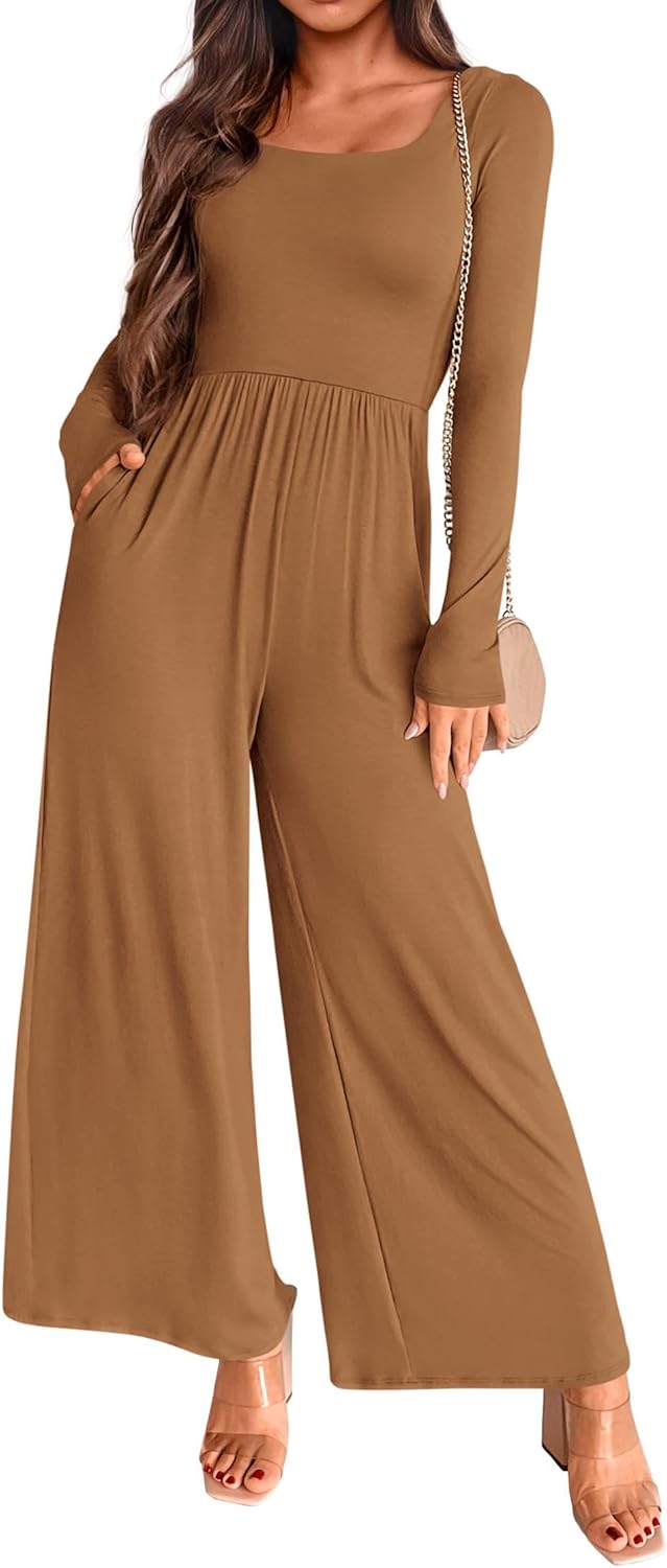 KIRUNDO Long Sleeve Jumpsuit for Women - Stylish and Versatile