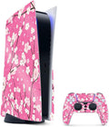 MightySkins Glossy Glitter Skin for PS5 Bundle - Sakura Pink