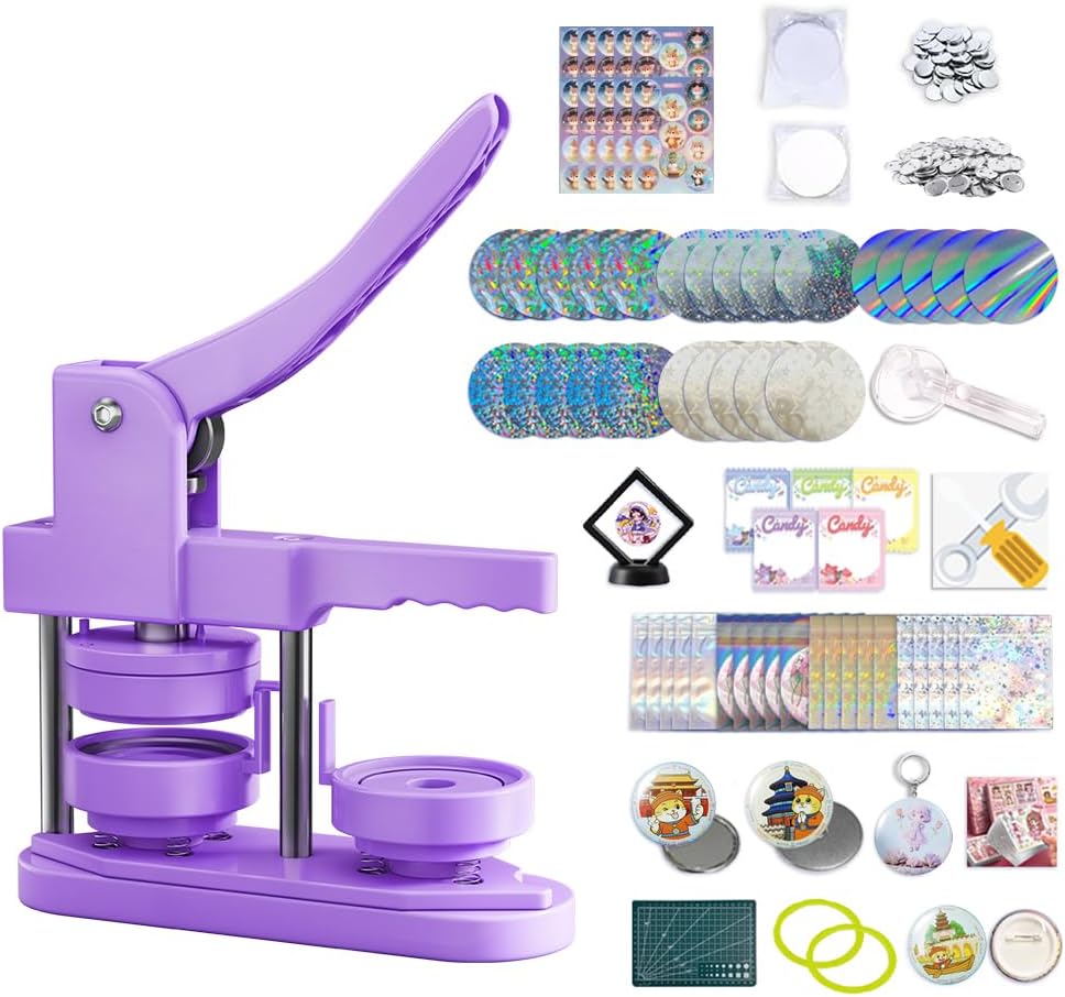 DIY Button Maker Machine Kit for Creative Badge Making Fun