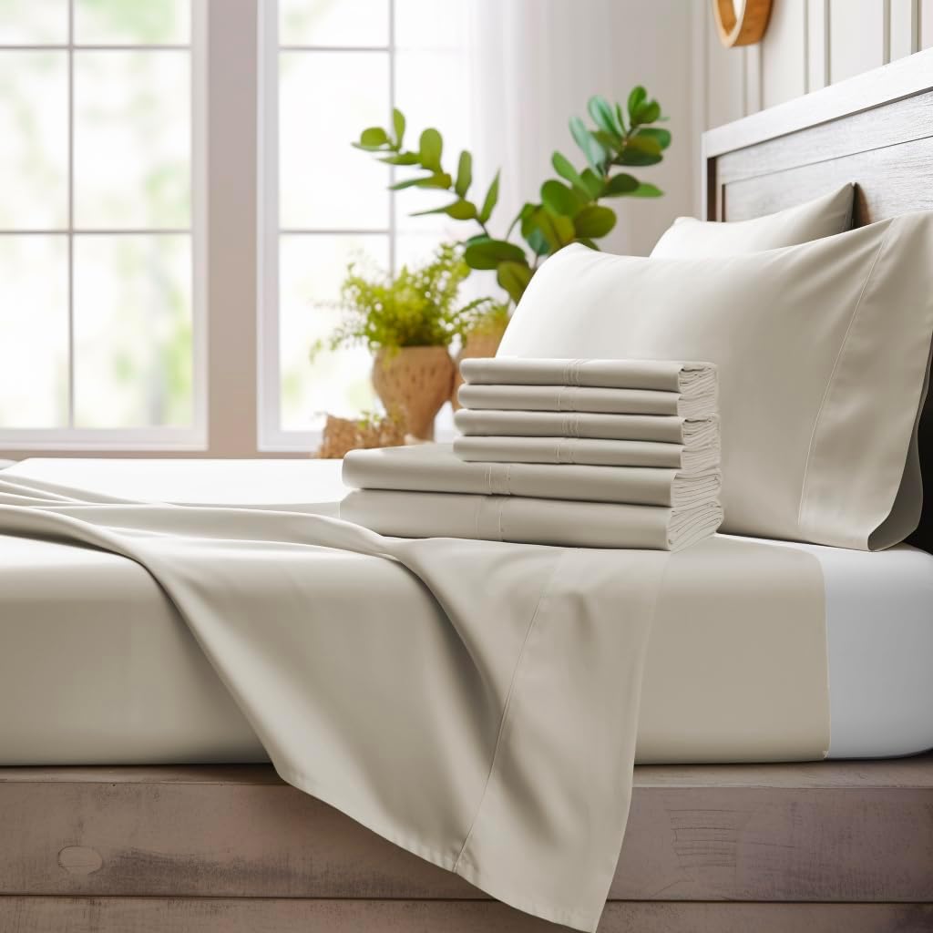Bamboo Bay King Size Sheet Set: Soft, Cooling, Breathable Sheets