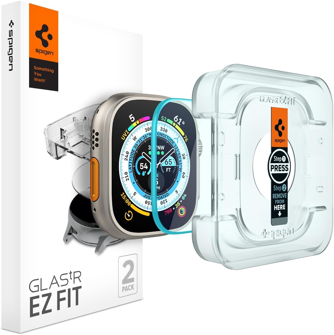 Spigen Ultra 2 Apple Watch Screen Protector - 2 Pack