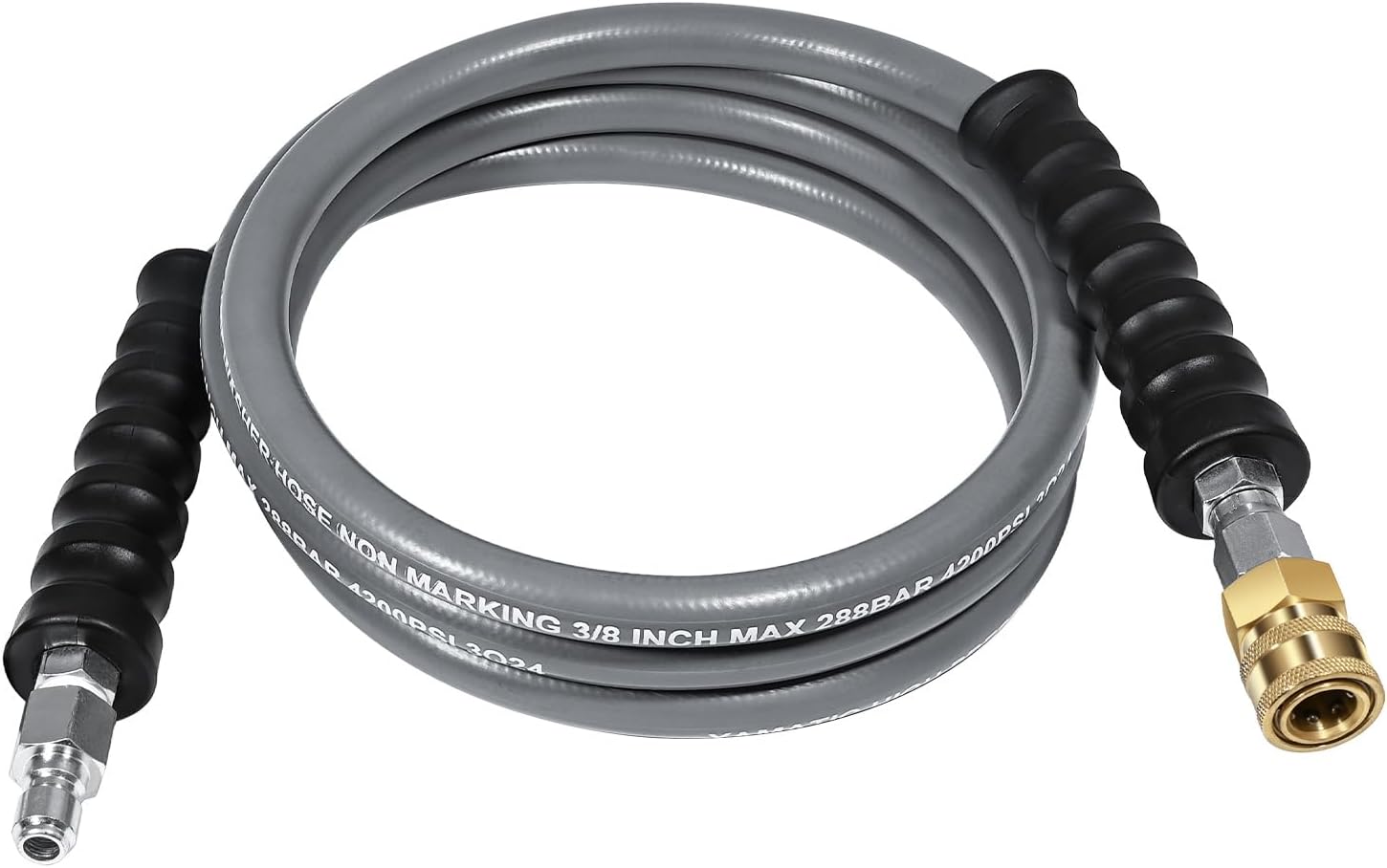 YAMATIC Non Marking 3/8in 4200PSI Pressure Washer Whip Hose