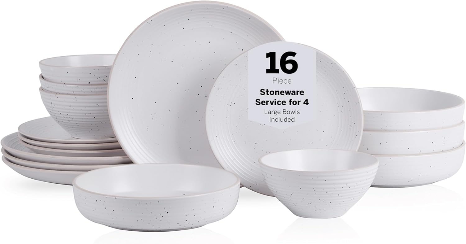 Stone Lain Lauren Stoneware Dinnerware Set for Cozy Dining