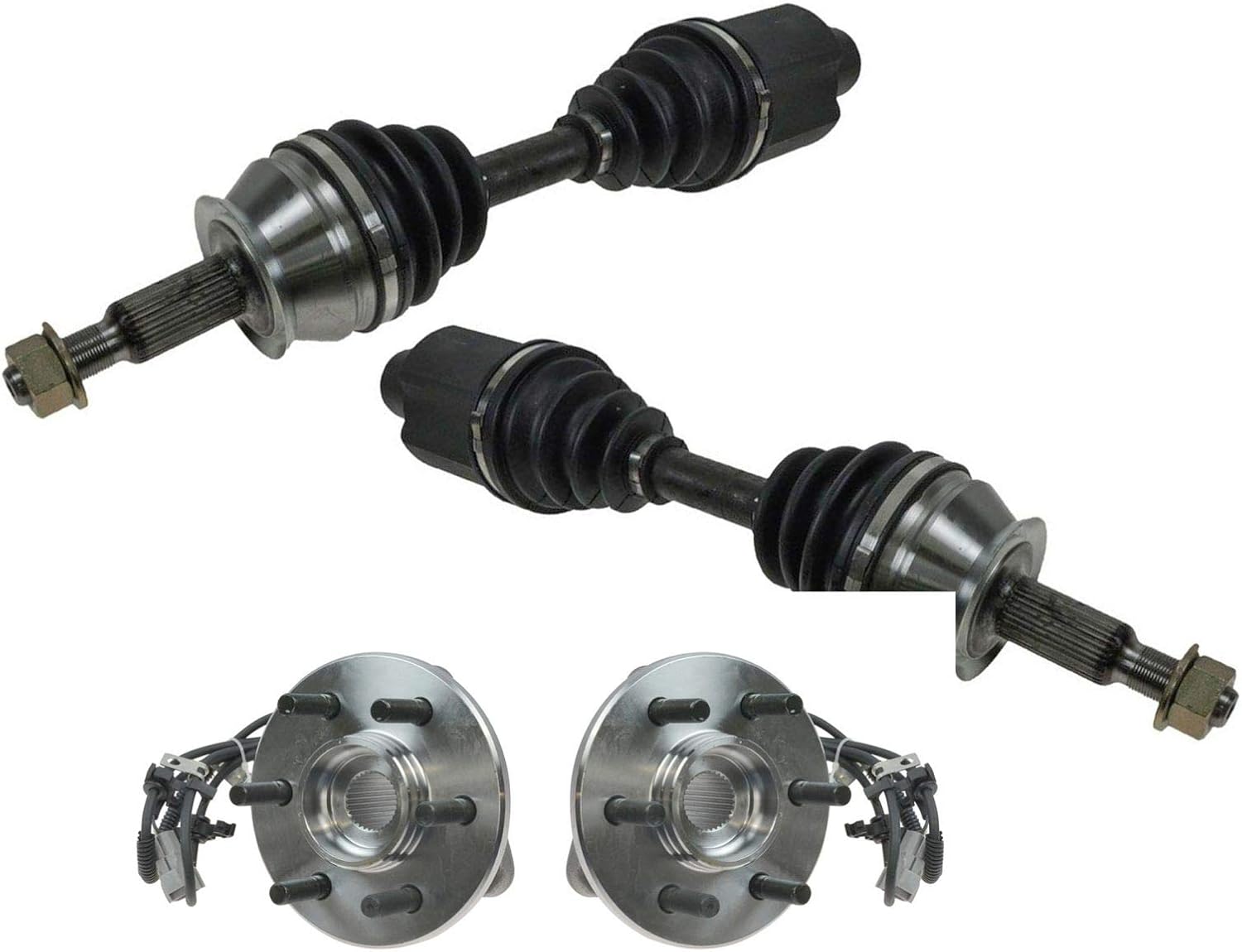 TRQ Front Outer Drivetrain Kit CV Axle Shaft Assembly Review