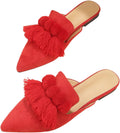 Verdusa Mules for Women Pointed Toe Backless Flats - Dressy Comfort is